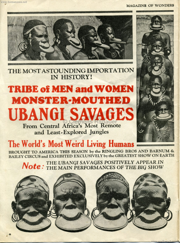 1931/1932 Ubangi Savages Booklet 1 2