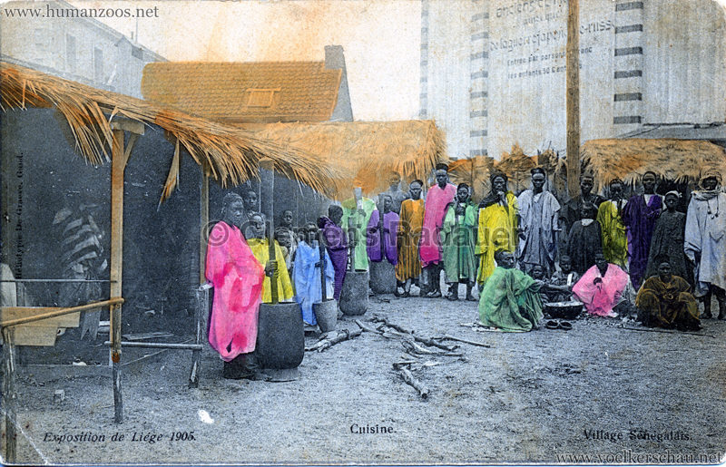 1905 Exposition de Liège - Village Sénégalais - Cuisine bunt