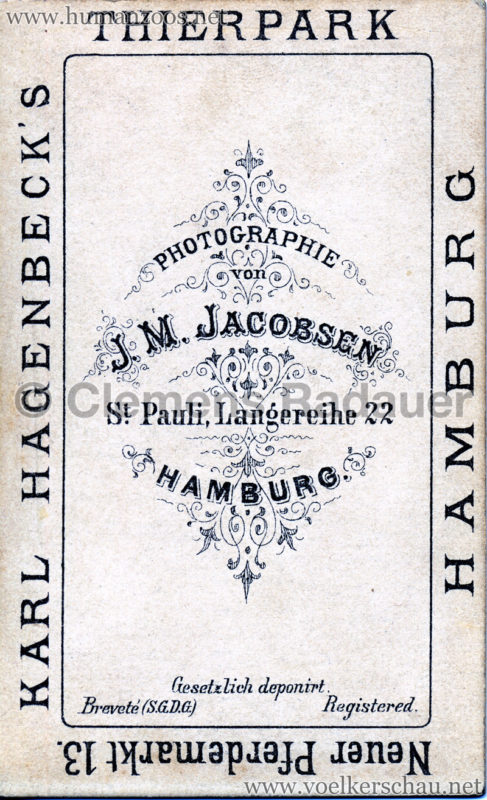 1881 (?) Hagenbeck Eskimo - CDV - Adrian Jacobsen RS