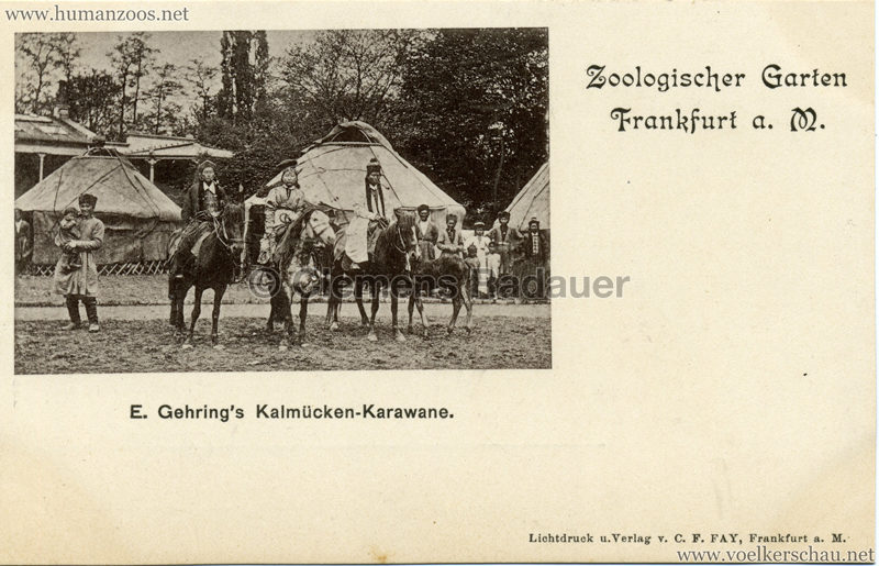 1897 E. Gehring's Kalmücken-Karawane Zoologischer Garten Frankfurt a.M