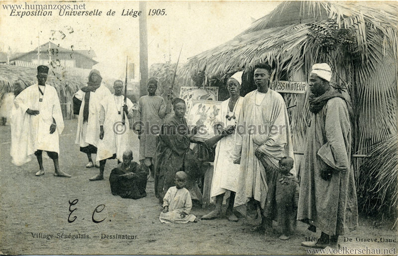 1905 Exposition de Liège - Village Sénégalais - Dessinateur V 2
