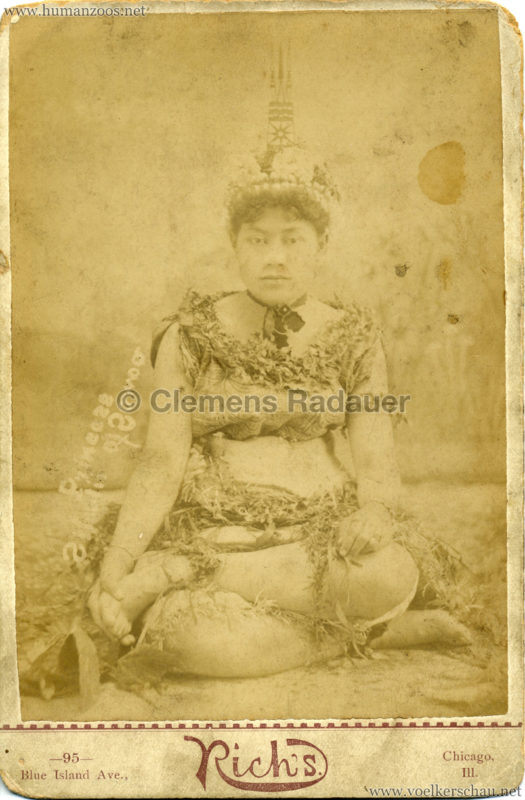1889 Cunninghams Samoaner - Princess Silaulii 2 v