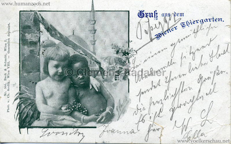1898 Gruß aus dem Wiener Thiergarten 2 gel. 02.09.189?
