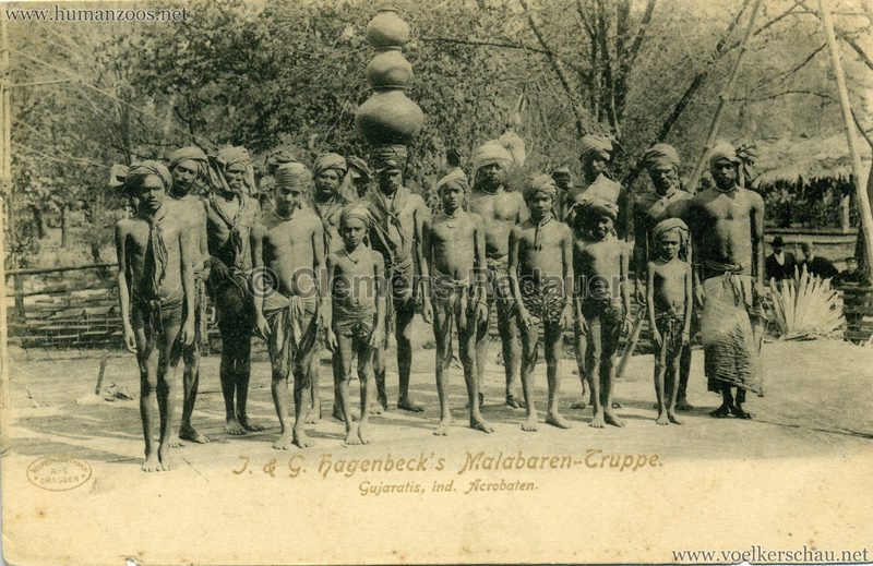 1900J. & G. Hagenbeck's Malabaren-Truppe - Gujaratis, ind. Acrobaten