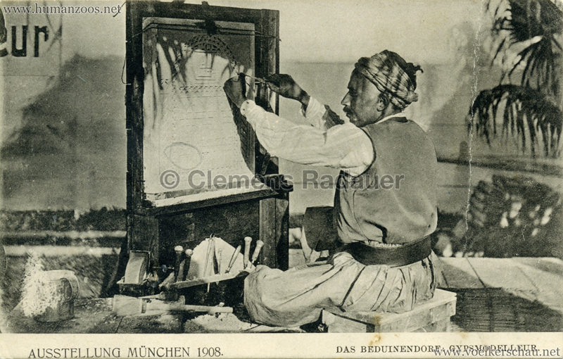 1908 Ausstellung München - Das Beduinendorf - Gypsmodelleur