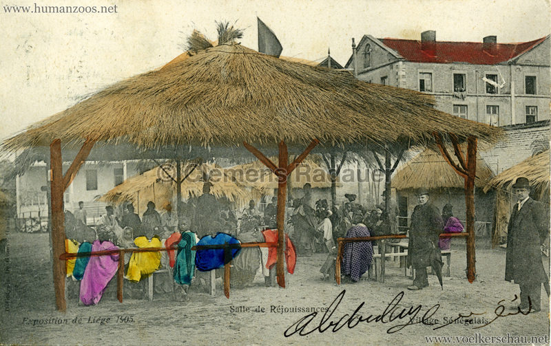 1905 Exposition de Liège - Village Sénégalais - Salle de Réjouissances bunt