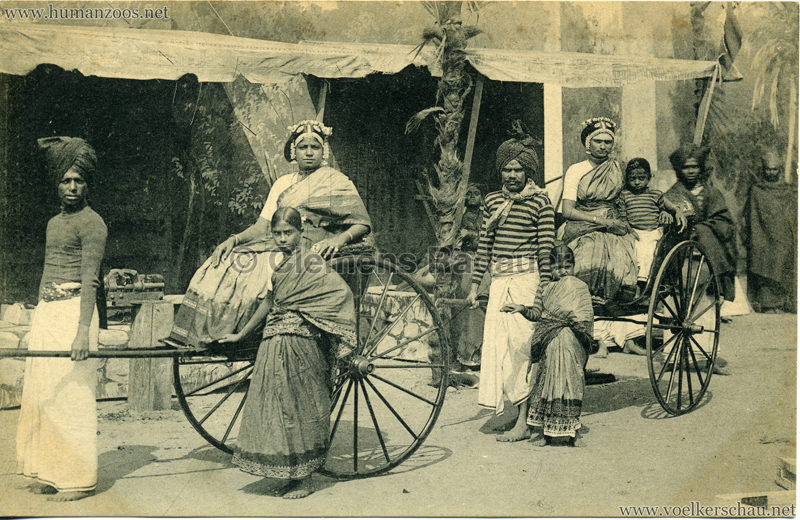 1910:1911:1912 Gustav Hagenbeck's grösste indische Völkerschau der Welt - Rickshas 3 VS