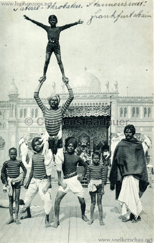 1911:1912 Gustav Hagenbeck's größte Indische Völkerschau der Welt - Akrobaten VS
