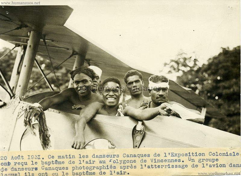 1931 Exposition Coloniale Internationale Paris - PRESSEFOTO Danseurs Canaques VS