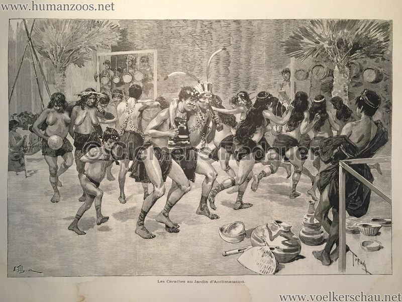 1892.03.05 L'Illustration - Les Caraibes au Jardin d'Acclimatation