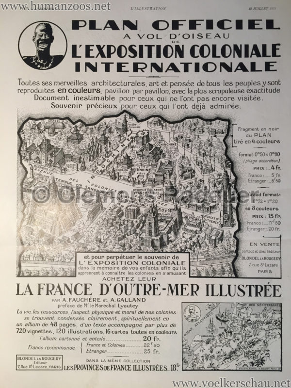 1931.07.18 L'Illustration - Plan Officiel de l'Exposition Coloniale