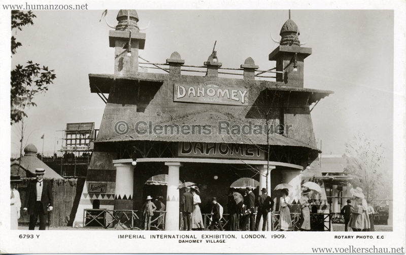 1909 Imperial International Exhibition - Dahomey Village 6, Imperial International Exhibition, 1909, White City, London