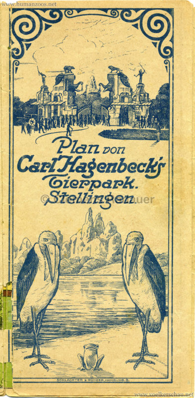1910 (?) Carl Hagenbeck's Tierpark Plan - Titelseite