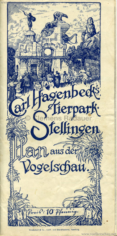 1911 (?) Carl Hagenbecks Tierpark PLAN Titelseite