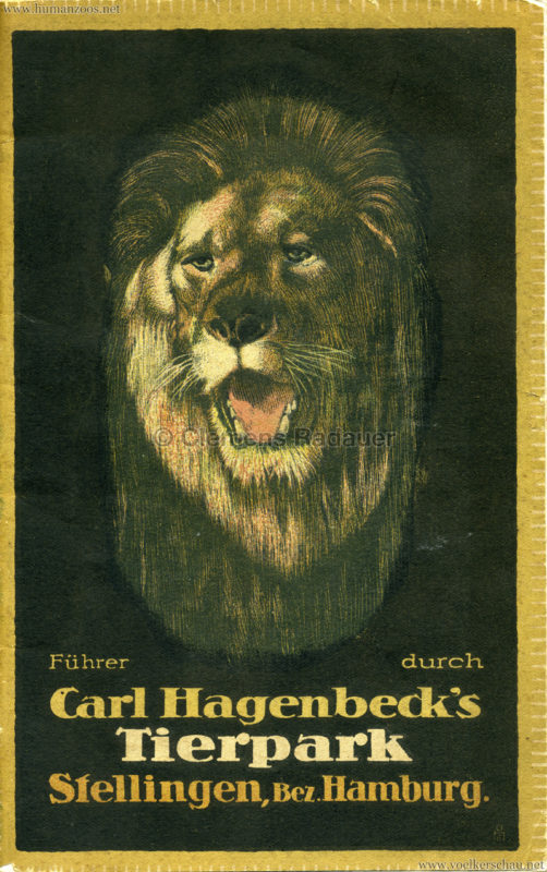 1924 Führer durch Carl Hagenbeck's Tiergarten Titelseite