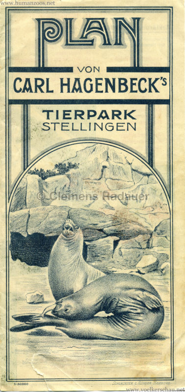 1927 Carl Hagenbeck Tierpark PLAN Titelseite