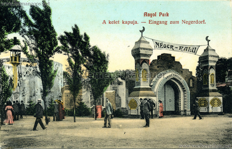 1912 Angol Park - Eingang zum Negerdorf col 1