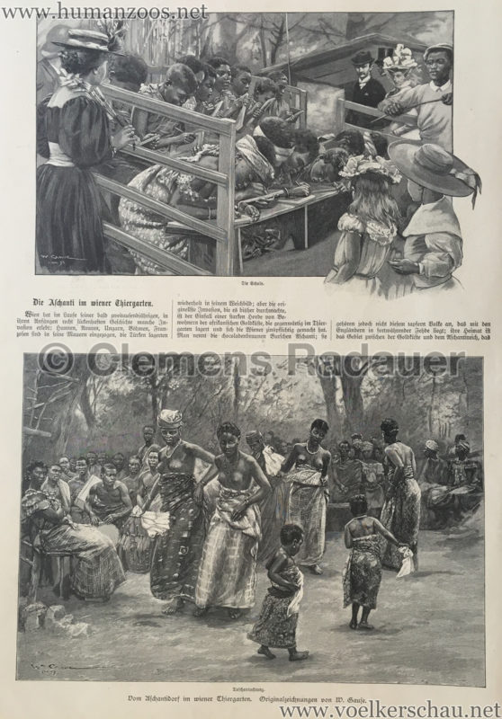 1897.09.05 Illustrirte Zeitung No. 2823 S. 189 - Die Aschanti im wiener Thiergarten S. 190