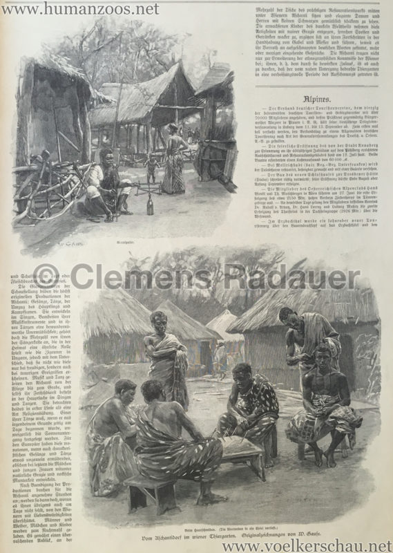 1897.09.05 Illustrirte Zeitung No. 2823 S. 189 - Die Aschanti im wiener Thiergarten S. 193