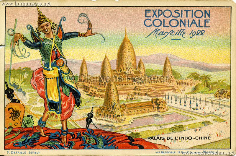 1922 Exposition Nationale Coloniale Marseille Palais de l'Indo-Chine