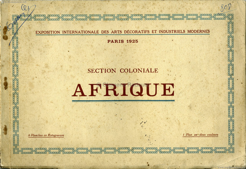 1925 L'Exposition Internationale des Arts Decoratifs et Industriels Modernes - Section Coloniale Afrique 1