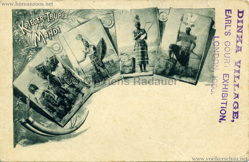 1900 Dinka Village - Earl's Court Exhibition 1 2 (Krieger-Truppe des Mahdi)