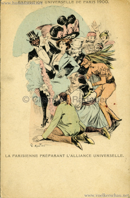 1900 Exposition Universelle de Paris - La Parisienne preparant l'Alliance Universelle