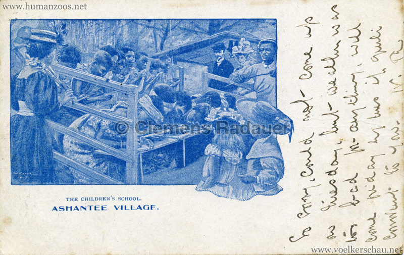1903 Ashantee Village - The Children's School gel. 19.03.1903