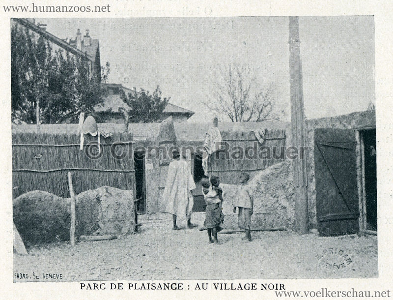 1896 L'Exposition Nationale Suisse Geneve - Journal Officiel Illustre - Village Noir 1 kopieren