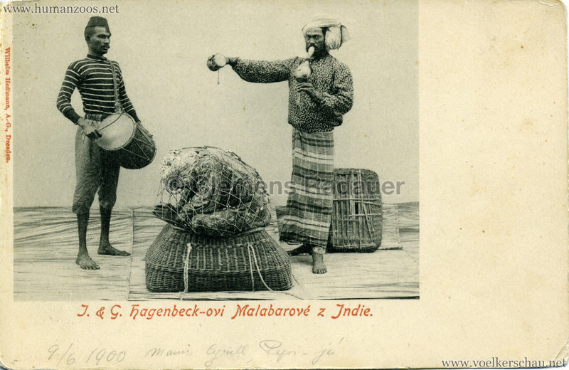 1900:1901 J. & G. Hagenbeck-ovi Malabarovè z Indie