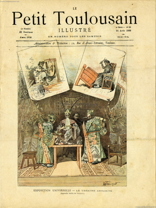 1889.08.24 Le Petit Toulsaine - Exposition Universelle - Le Theatre Annamite