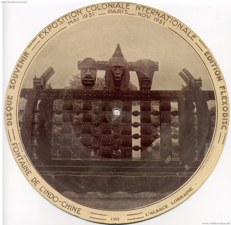 1931 Exposition Coloniale Flexodisc 1383