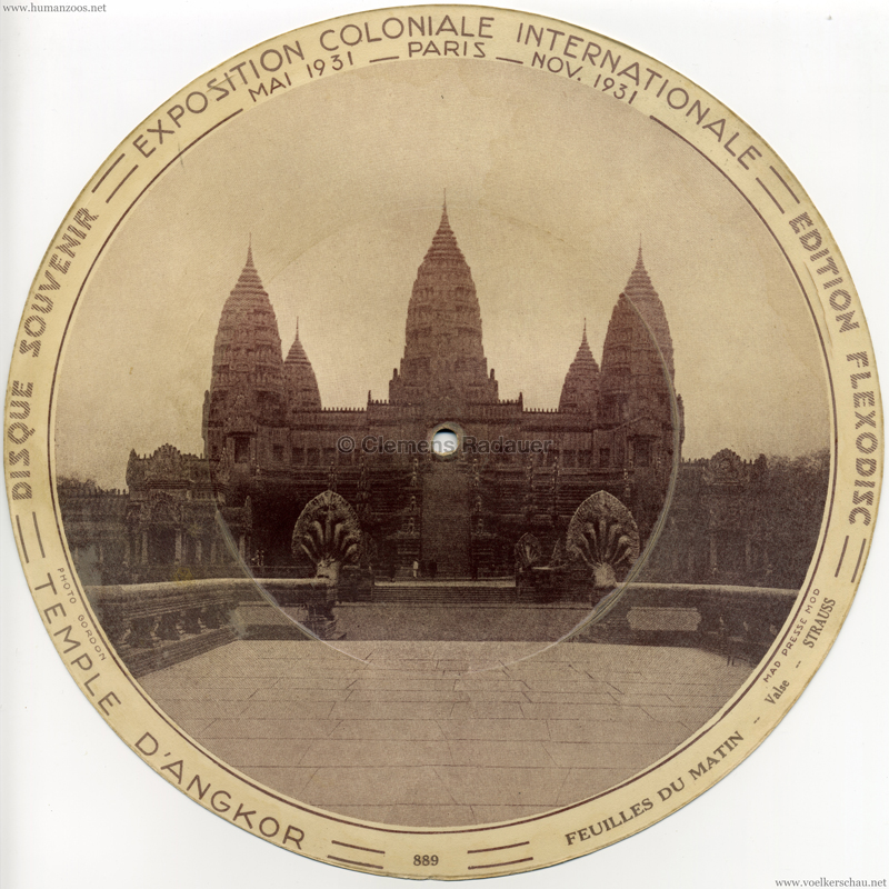 1931 Exposition Coloniale Flexodisc 889
