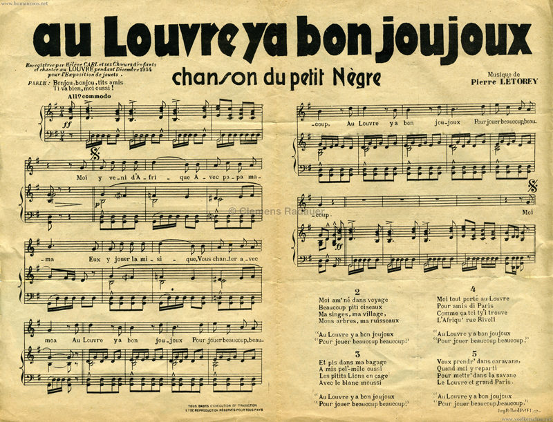 1934 Exposition de Jouets Chef Nyambi - Noten 2