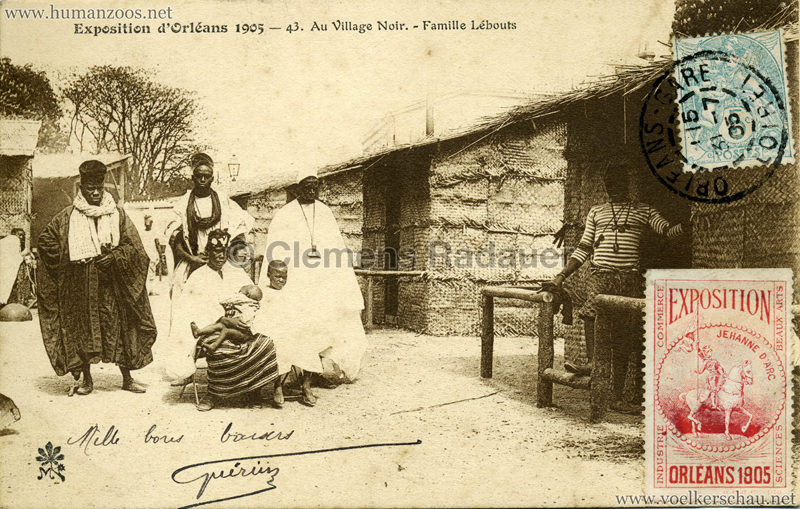 1905 Exposition d'Orleans - 43. Au Village Noir - Famille Lébouts