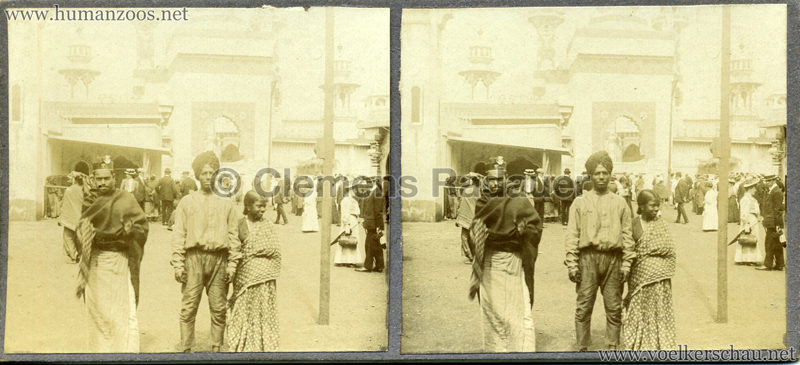 1908 Franco-British Exhibition - Ceylon Village & Indian Arena STEREO VS