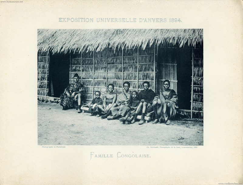 1894 Exposition Universelle Anvers - Famille Congolaise