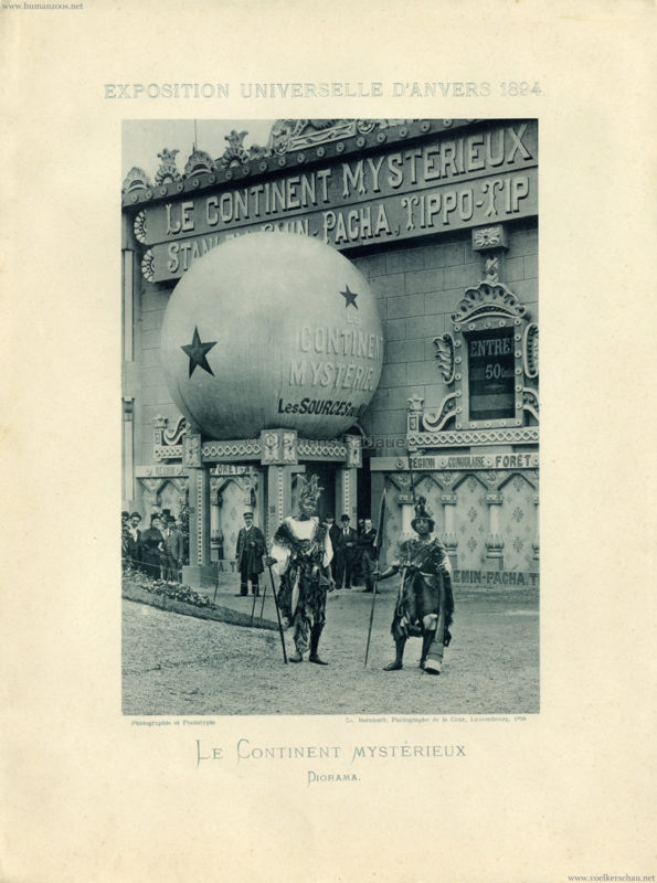 1894 Exposition Universelle Anvers - Le Continent Mysterieux Diorama