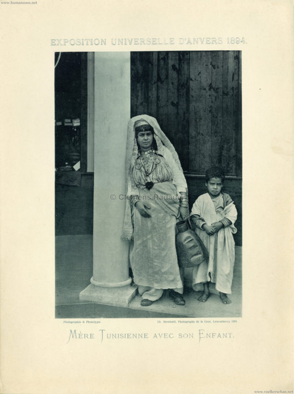 1894 Exposition Universelle Anvers - Mere Tunisienne avec son enfant