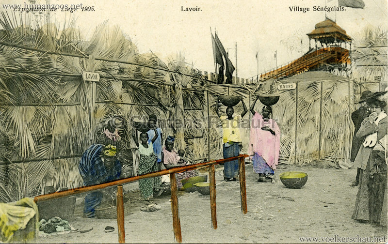 1905 Exposition de Liège - Village Sénégalais - Lavoir bunt
