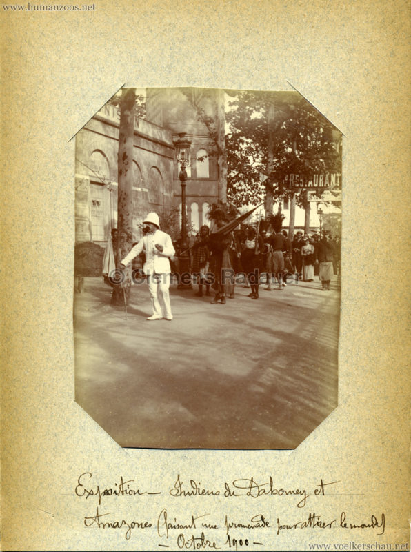 1900 Exposition Universelle de Paris - Indiens du Dahomey et Amazones FOTO