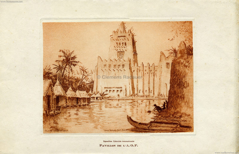 1931 Exposition Coloniale Internationale Paris - Pavillon de L AOF KUNST