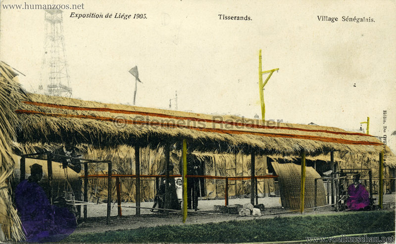 1905 Exposition de Liège - Village Sénégalais - Tisserands bunt