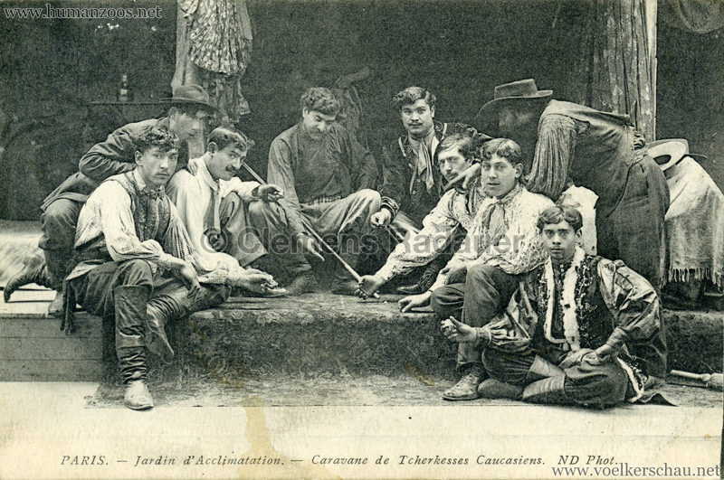 1913 Caravane de Tcherkesses Caucasiens - Jardin d'Acclimatation - Männer