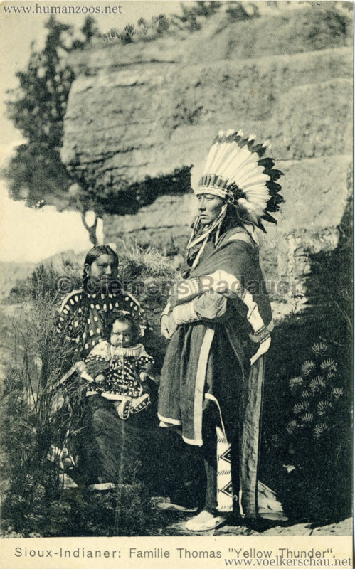 1910 Sioux - Indianer Familie Thomas Yellow Thunder