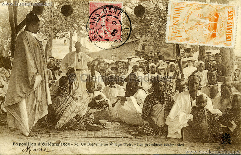 1905 Exposition d'Orleans - 59. Un Bapteme au Village Noir - Les premieres ceremonies