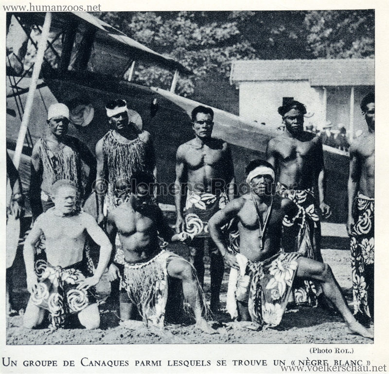 1931 Exposition Nationale Coloniale - Canaques et avion