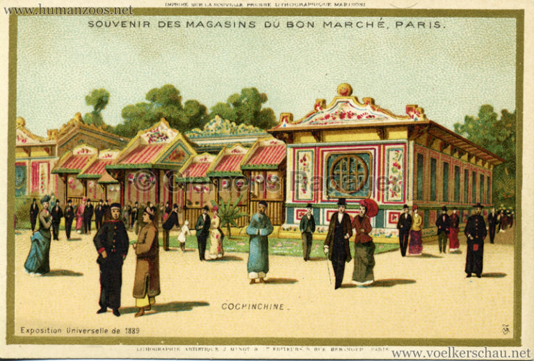 France Paris Human Zoo Hut Old Amateur Photo 1906
