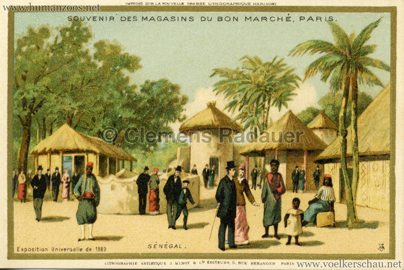 1889 Exposition Universelle - Du Bon Marché - Senegal