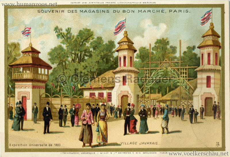 1889 Exposition Universelle - Du Bon Marché - Village Javanais